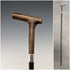 1883 British antique ladies clutch handle pure silver decorated walking stick 81cm
