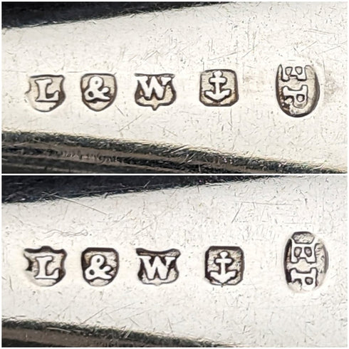 19世紀後半 英国アンティーク シルバープレート製 フィッシュサーバーセット LEE & WIGFULL 木箱入り