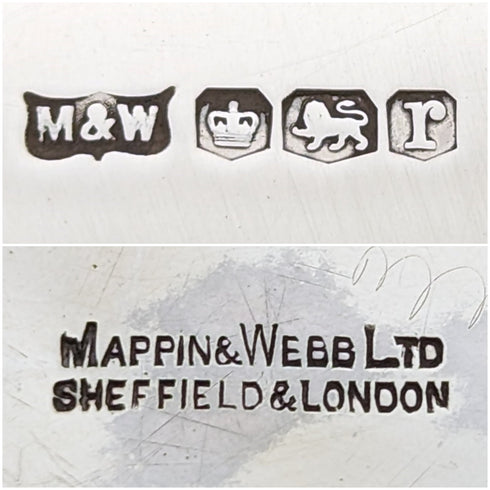 1934 英國復古純銀耳環盤 90 克 Mappin & Webb