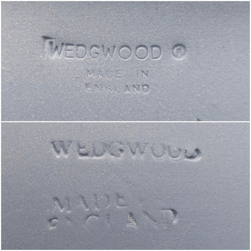 英國韋奇伍德復古碧玉方形帶蓋盒子,一對,淺藍色