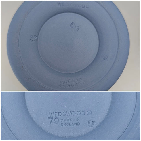 一對英國老式韋奇伍德碧玉器杯花瓶