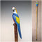 Vintage Painted Parrot Carving Handle Hiking Stick Cane 136cm