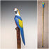 Vintage Painted Parrot Carving Handle Hiking Stick Cane 136cm