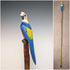 Vintage Painted Parrot Carving Handle Hiking Stick Cane 136cm