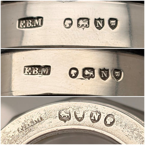 1888 年英國古董純銀帶蓋玻璃瓶長短一對陸軍和海軍合作款