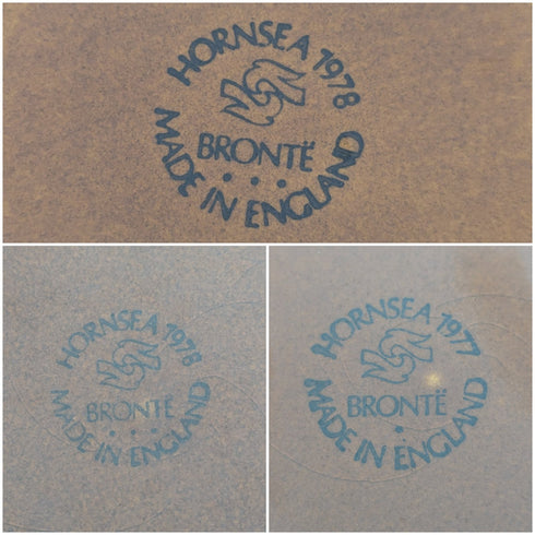 Circa 1977 Hornsea, UK BRONTE teacup trio 3 sets