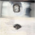 French antique pure silver lid glass perfume bottle