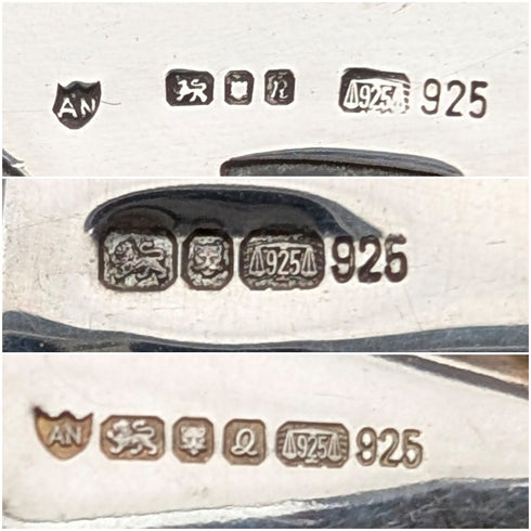 英国ヴィンテージ シルバーオーバーレイ 小型香水瓶 & 純銀製漏斗セット Ari D Norman