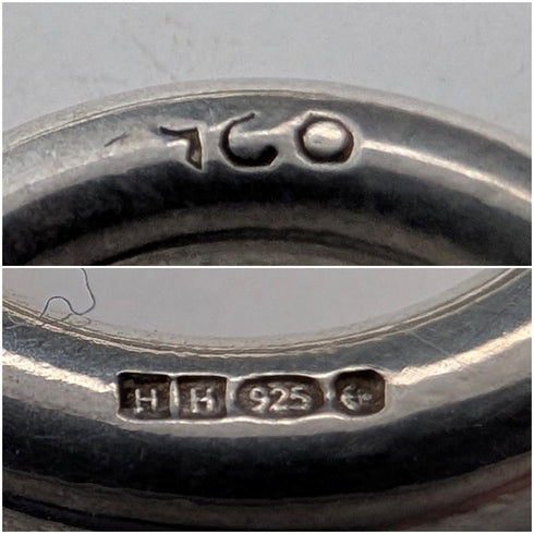 英國復古純銀串珠吊墜項鍊,52厘米,87克,HH