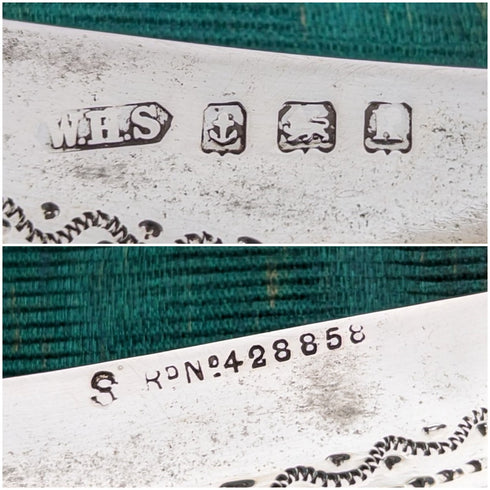 1906 British Antique Sterling Silver Chain Card Case 86g William Henry Sparrow