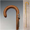 Vintage British Tourist Walking Stick Tan Shaft 78cm