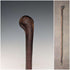 英国アンティーク 革張りブラウンシャフト ノブハンドル ステッキ 杖 89cm