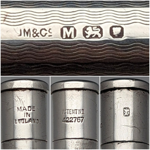 1947年 英国 ヤード・オ・レッド 純銀製 推進式ペンシル ケース入り