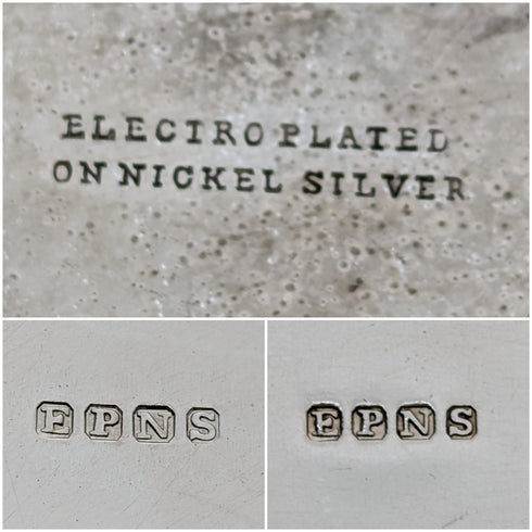 Circa 1900 British antique silver plate tea set, 3 piece set