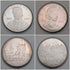 1977 British Pure Silver Jubilee Crown Coins, Set of 4, Total Weight 113g, Cased, Pobjoy Mint