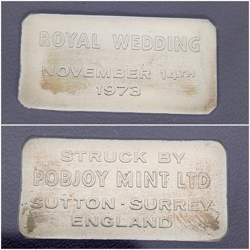1973 Princess Anne's Wedding Commemorative Pure Silver Coin 6-Coin Set, Silver Weight 50g, Ppbjoy Mint ltd