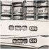 1906 British antique pure silver cutlery set, 6 pairs, 612g total, George Howson, in wooden box