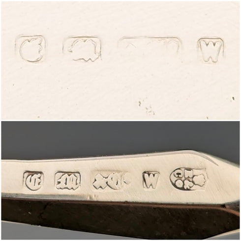 1882年 英国アンティーク シルバープレート カトラリー6ペアセット Elkington