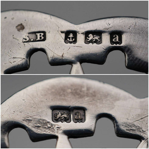 1900年 英国アンティーク 純銀製 ナースベルト・バックル 31g Stainton Brothers