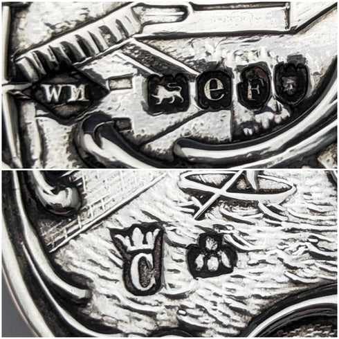 1900 British Antique Sterling Silver Tea Strainer 65g