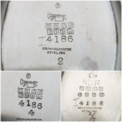 Circa 1913 British Antique Silver Plated Tea Set James Ballatyne & Sons