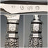 Antique British silver plate dessert cutlery set of 6, circa 1865