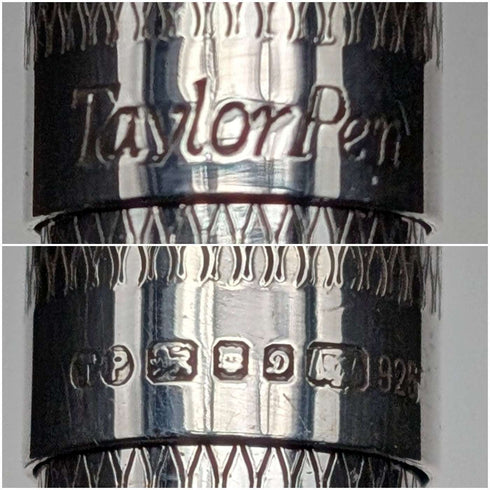 1978年 英国ヴィンテージ 純銀製 ボールペン Taylor Pen