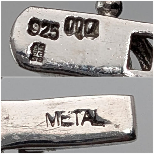 復古純銀和氧化鋯網球風格手鍊