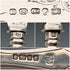 1836 British antique pure silver fish cutlery, 3 pairs, total weight 319g, Charles Needham