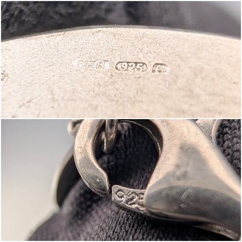 British Vintage Sterling Silver Drop Bracelet 60g Jasper Conran