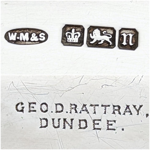 1905 年英國古董純銀耳環 Salva 直徑 26 厘米 484 克 William Mammatt