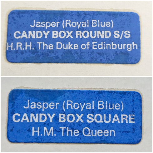 1977 年韋奇伍德伊莉莎白女王禧年糖果盒一對寶藍色