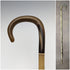 British Vintage Cane Cane Bent Handle Horn Shaft 90cm