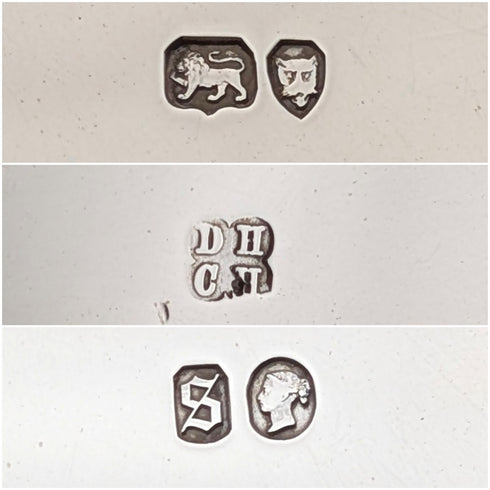 1873 年英國古董純銀高腳碗 236 克 Daniel & Charles Houle