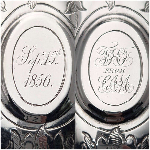 1855年 英国アンティーク 純銀製 マグカップ 139g Henry Wilkinson
