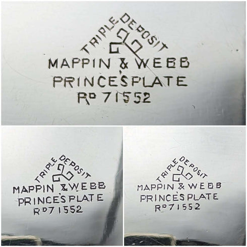 1920年頃年 英国アンティーク シルバープレート製 ティーセット Mappin & Webb