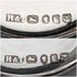 1898 British Antique Silver Lid Mini Cut Glass Jar Pair, Hilliard & Thomason