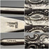 1912 British Antique Pure Silver Handle Shoehorn Button Hook x2 Set Adie & Lovekin