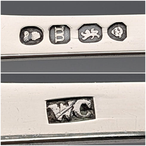 1827年 英国アンティーク 純銀製シュガートング 64g WC