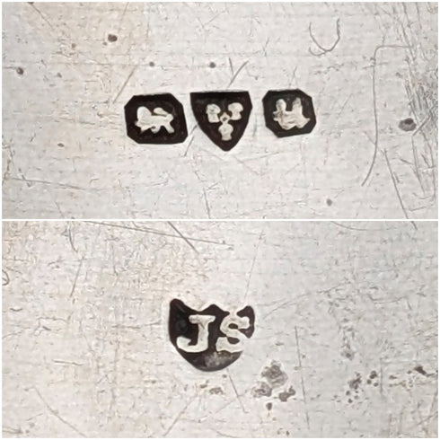 1945 英國復古純銀花朵裝飾手鍊 50g Joseph Smith