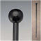 British vintage black shaft round handle walking stick 92cm
