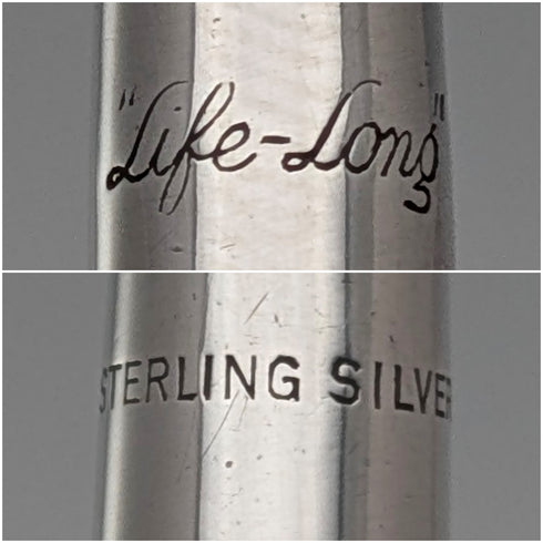 英国ヴィンテージ ライフロング 純銀製 推進式シャープペンシル