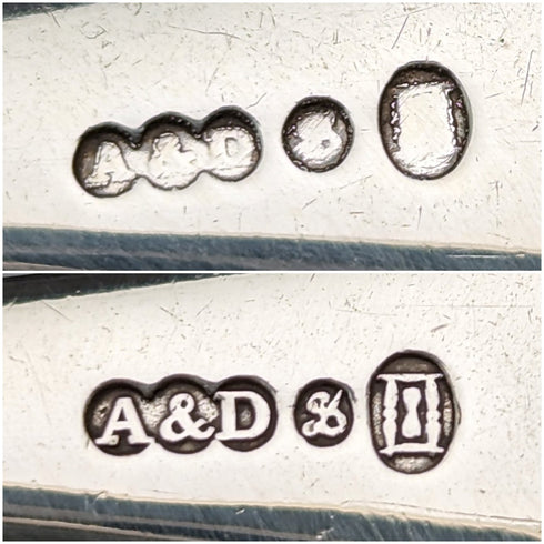 1920年頃 英国アンティーク シルバープレート製 サービングカトラリートリオ Allen & Darwin