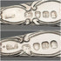 1803 British Georgian Antique Sterling Silver Berry Spoons Pair by Thomas Wallis II