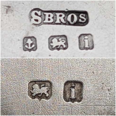 1908 年英國古董純銀花朵小盒子吊墜配純銀項鍊,共重 7.8 克,Sheldon Brothers