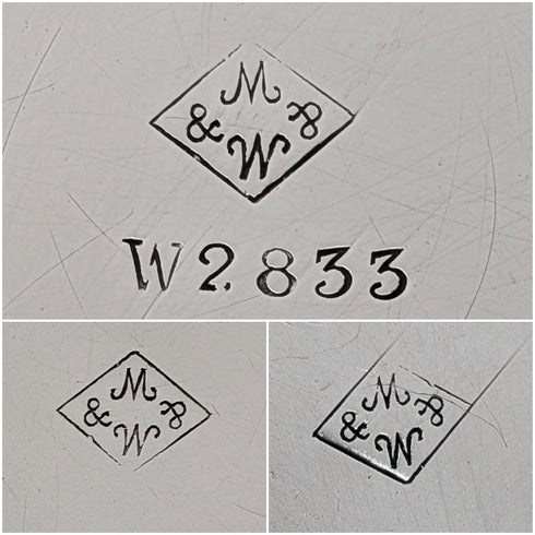 Antique British silver-plated tea set, circa 1900, Mappin & Webb