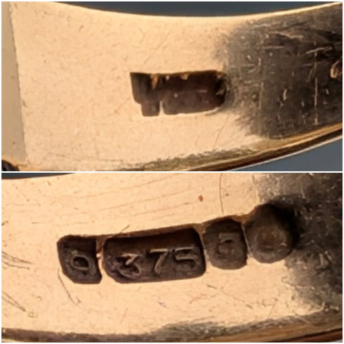 1969年 英国ヴィンテージ K9ゴールド ヴィクトリアンデザインリング(15号) 指輪