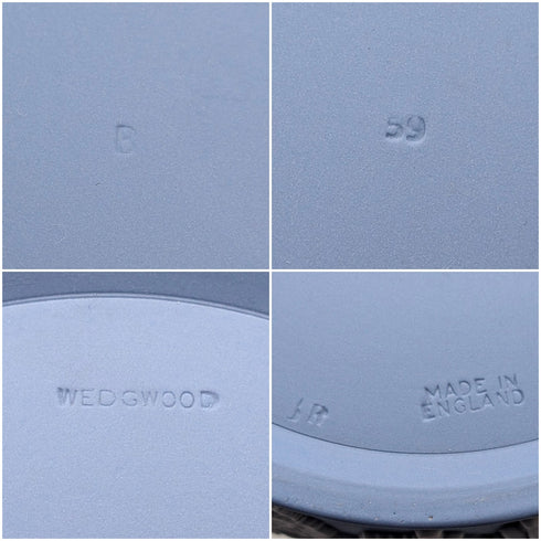 復古英國 Wedgwood Jasperware 淡藍色圓形糖果盒