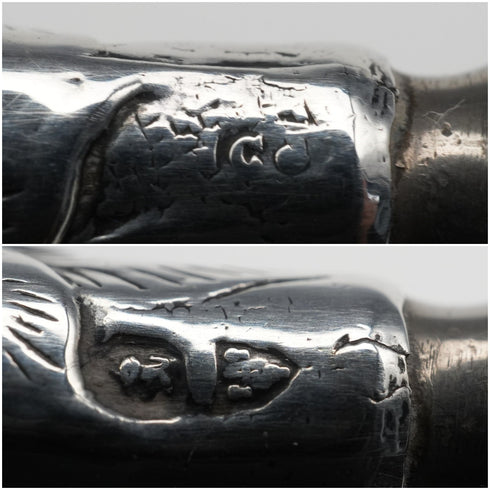 Circa 1900 English Antique Sterling Silver Handle Shoehorn by Crisford&Norris Ltd