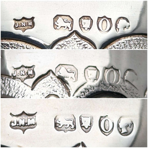 1889年頃 英国アンティーク 純銀製バチェラーティーセット 計471g Mappin and Webb